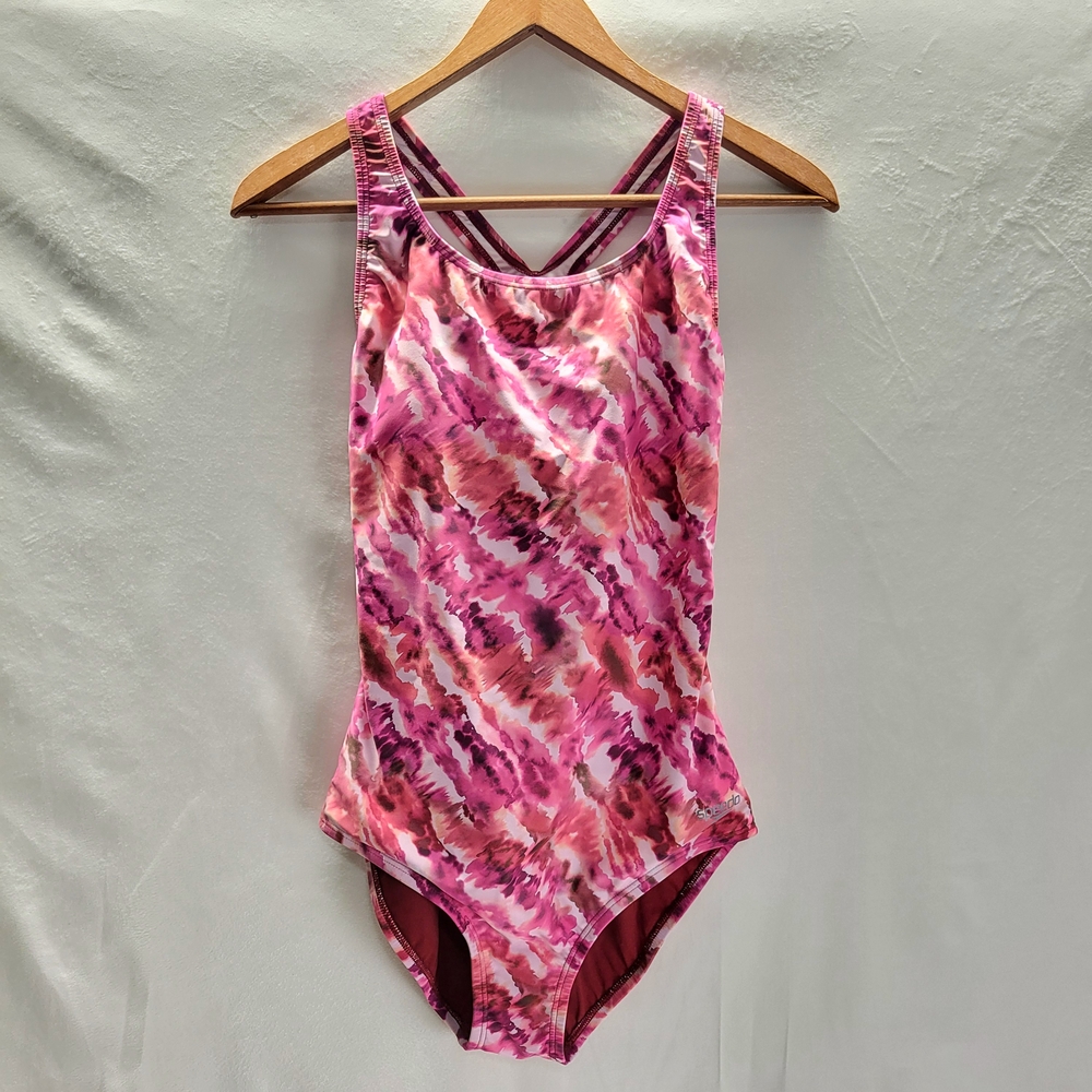 Speedo One Piece Athletic Swimsuit Womens Size 8 Medium